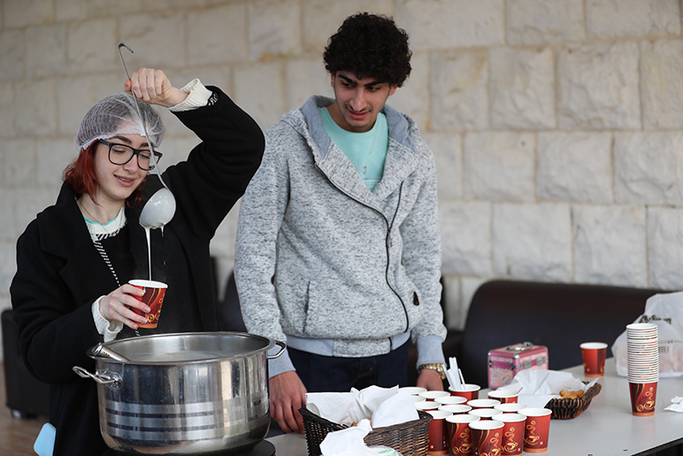 The RHU SRC organized a Sahlab Day event, bringing students together