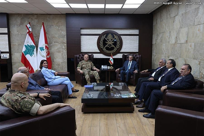 RHU visits the Lebanese Armed Forces Commander