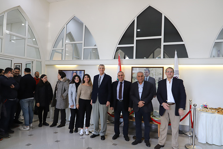 Reconnecting and reflecting as RHU President hosts a staff reception following Lebanon conflict